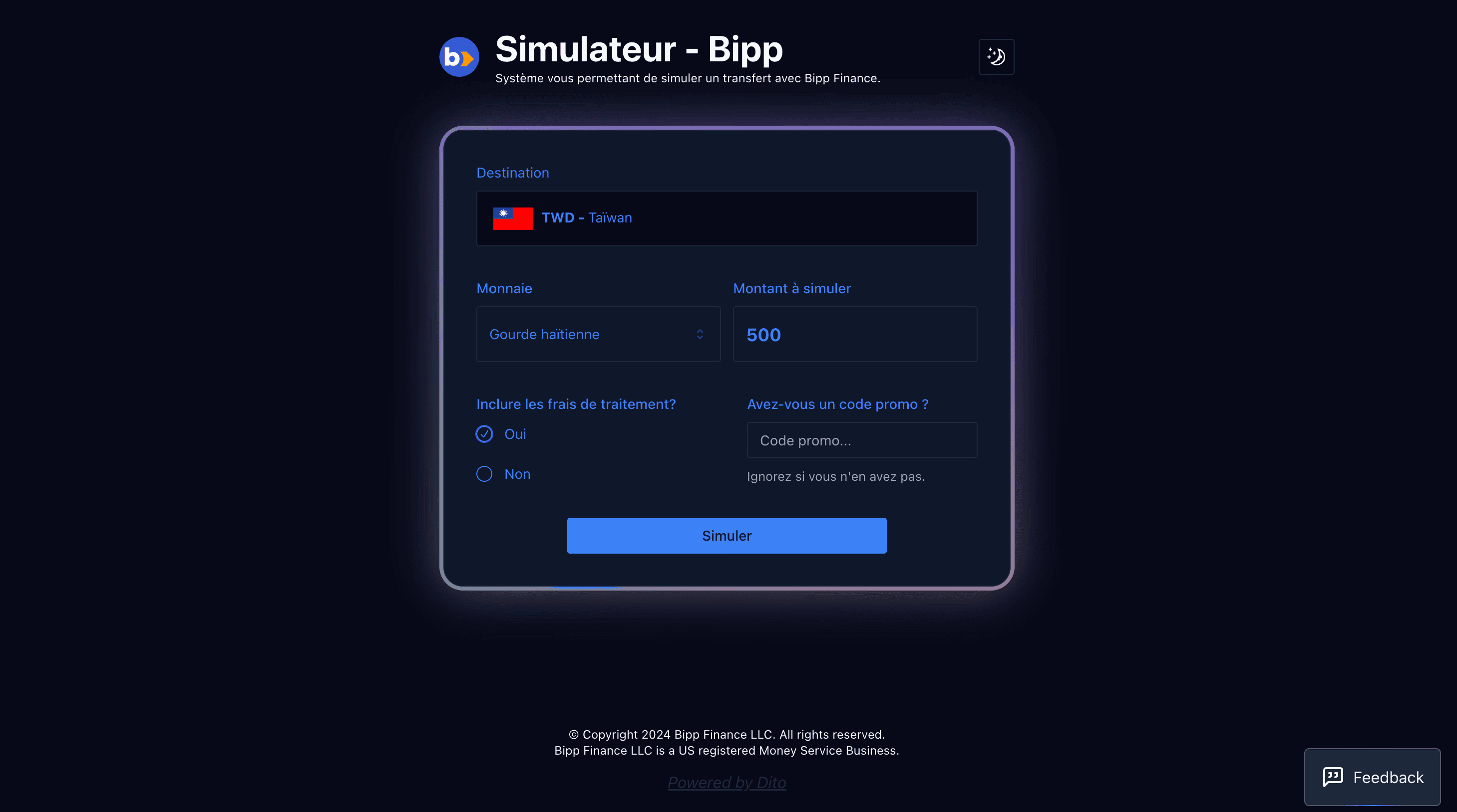 Bipp Finance - Calculator